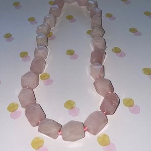 Brand new Rose quartz necklace